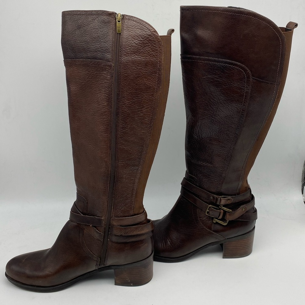 Marc Fisher Brown leather calf high women’s boots